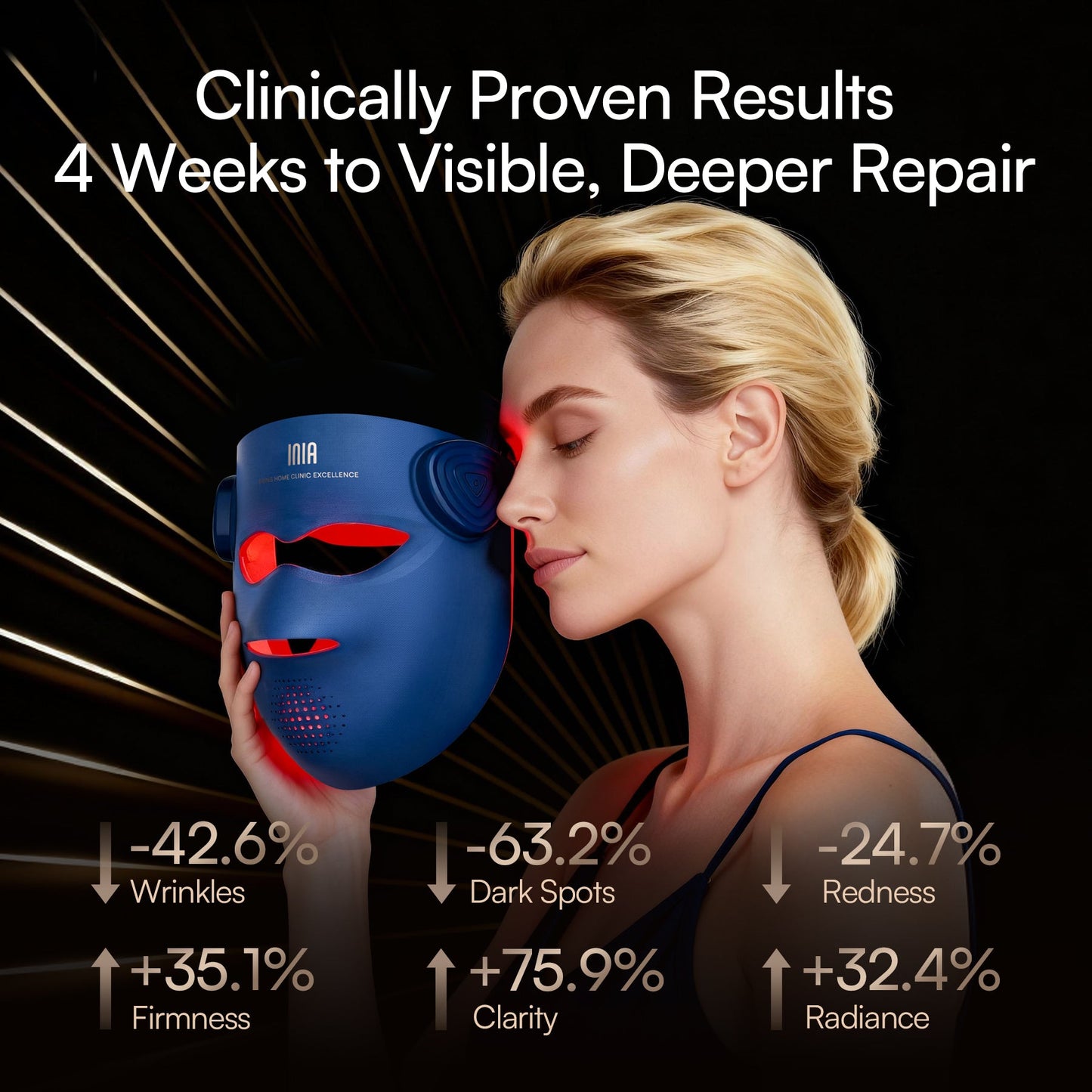 4D Wireless Dual NIR LED Facial Mask