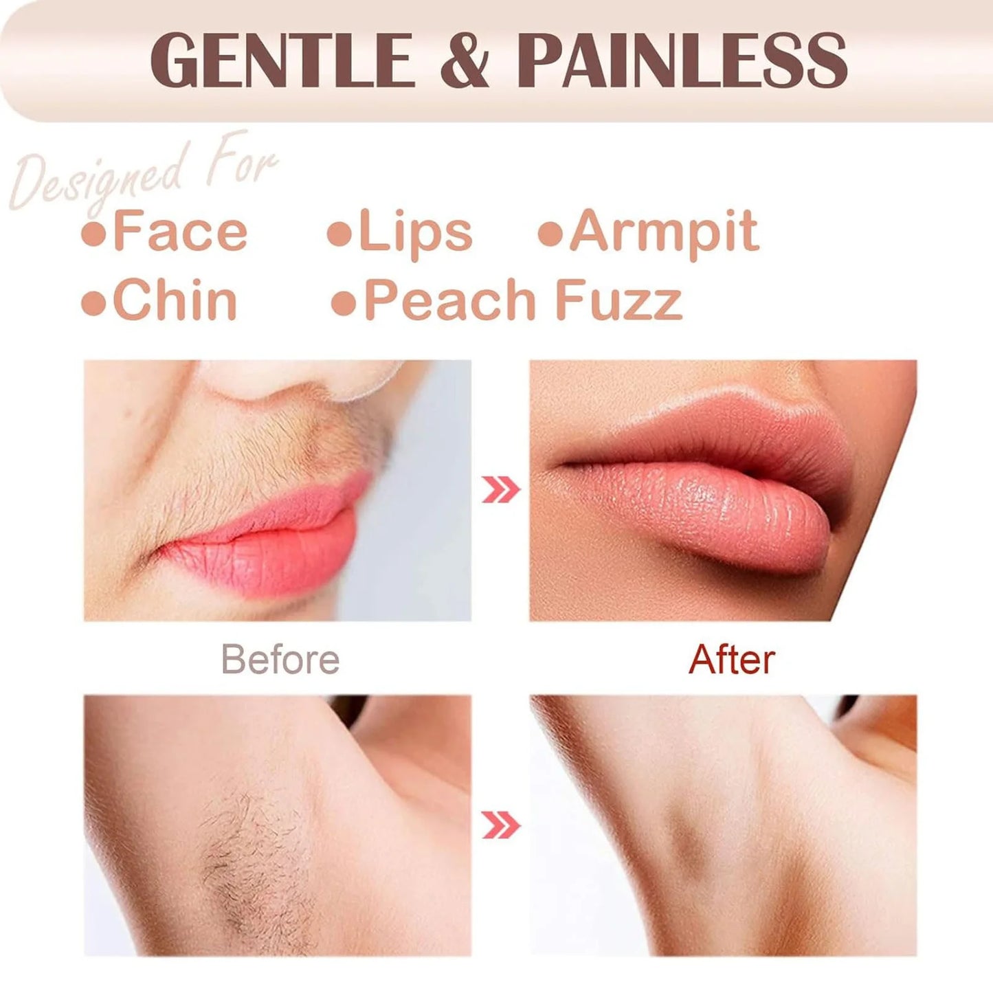 Rechargeable Facial Hair Remover for Women